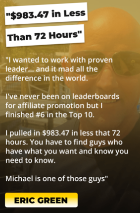 Student review highlighting commission earnings growth